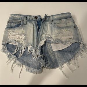 LF Carmar Ripped Denim Shorts